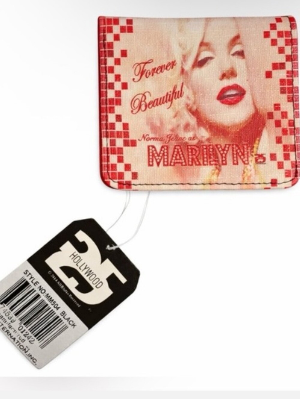 Marilyn Monroe 'Forever Beautiful' Card Holder W/Zip Coin Pocket 💋🖤